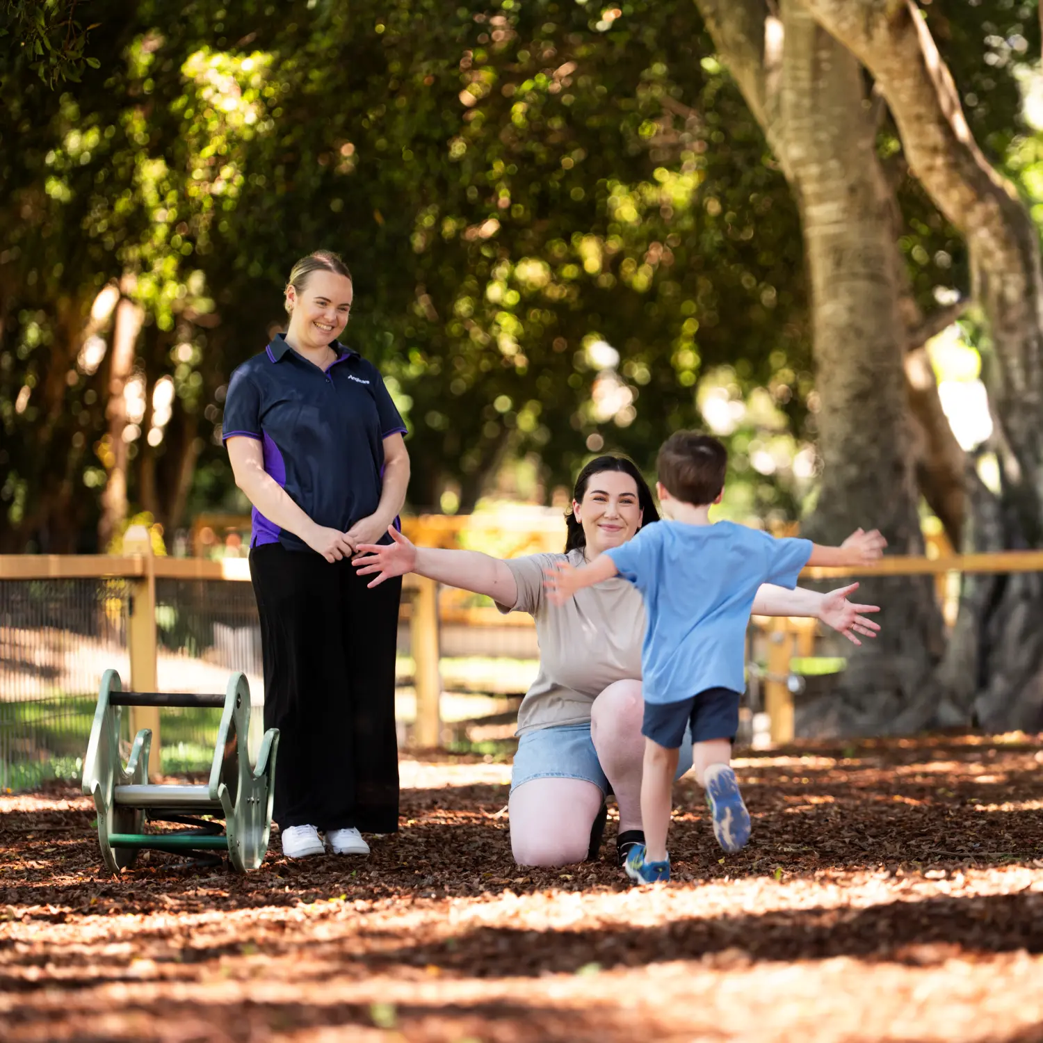 Parenting Programs and Education educator with group.