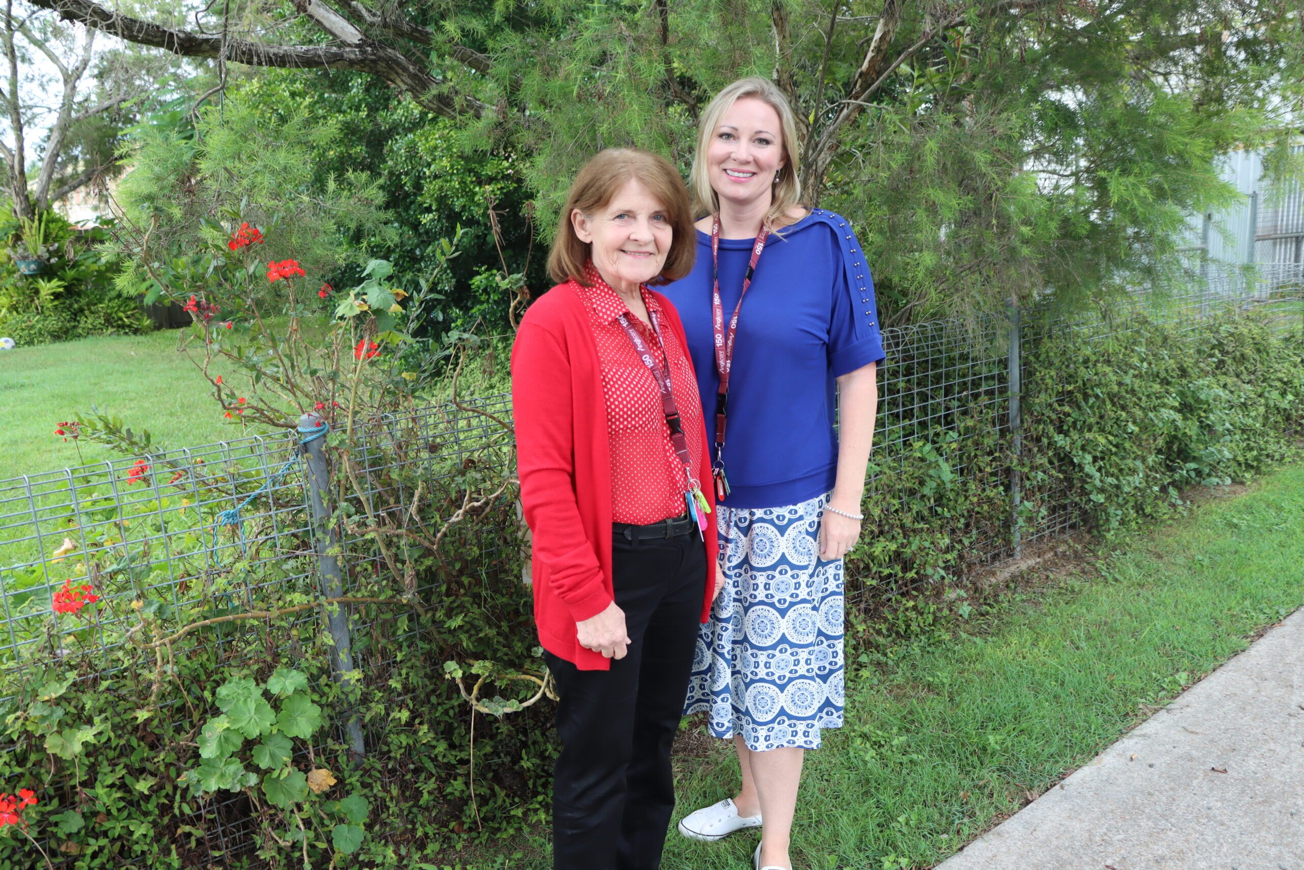Jeanette pictured left standing next to her daughter, Claire