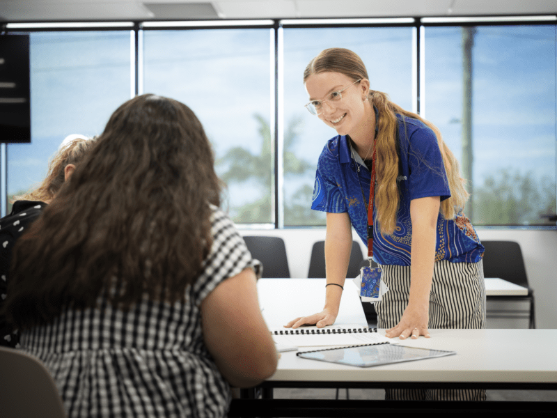 Anglicare foster care practitioner providing support and training to foster carers.