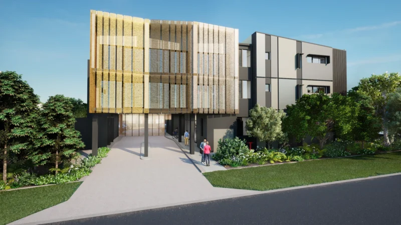 Image of proposed youth homelessness project building