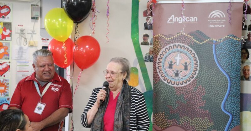 Aunty Ruth making a speech