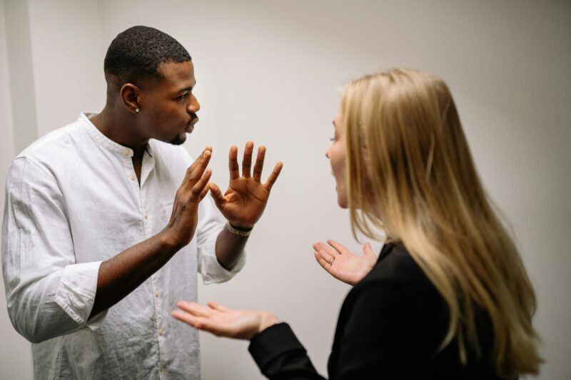 Couple having an argument