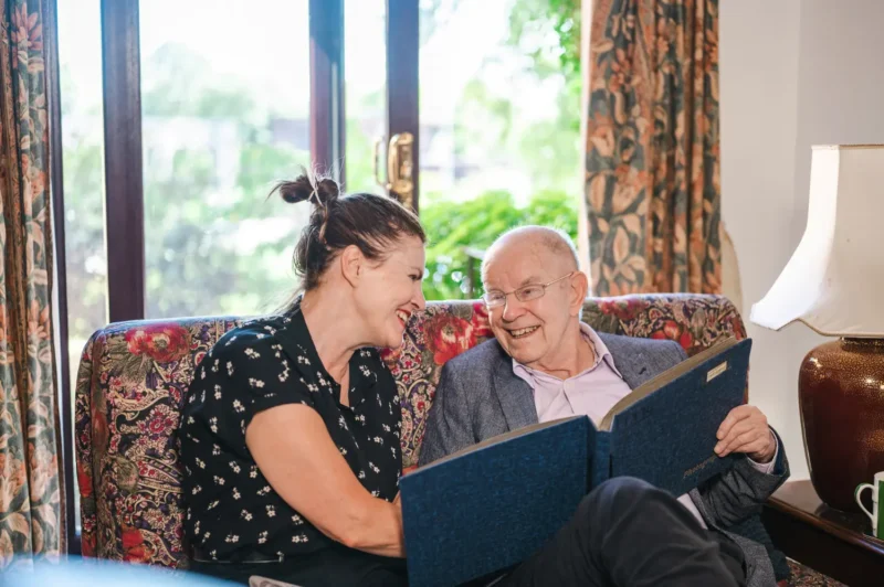 Mental health and counselling carer support for someone caring for an older family member at home.