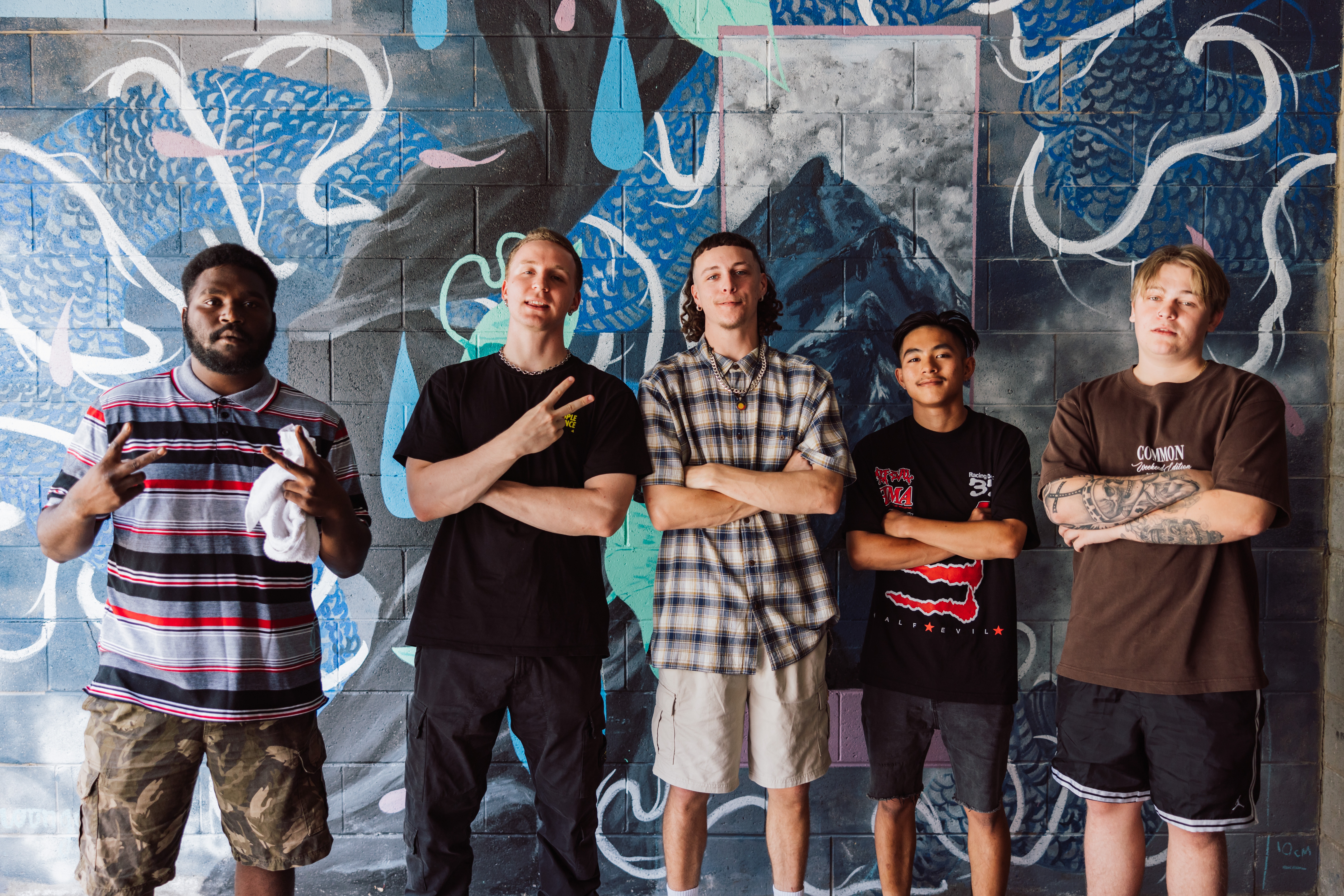 Men's Health Week: 5 young men posing for picture