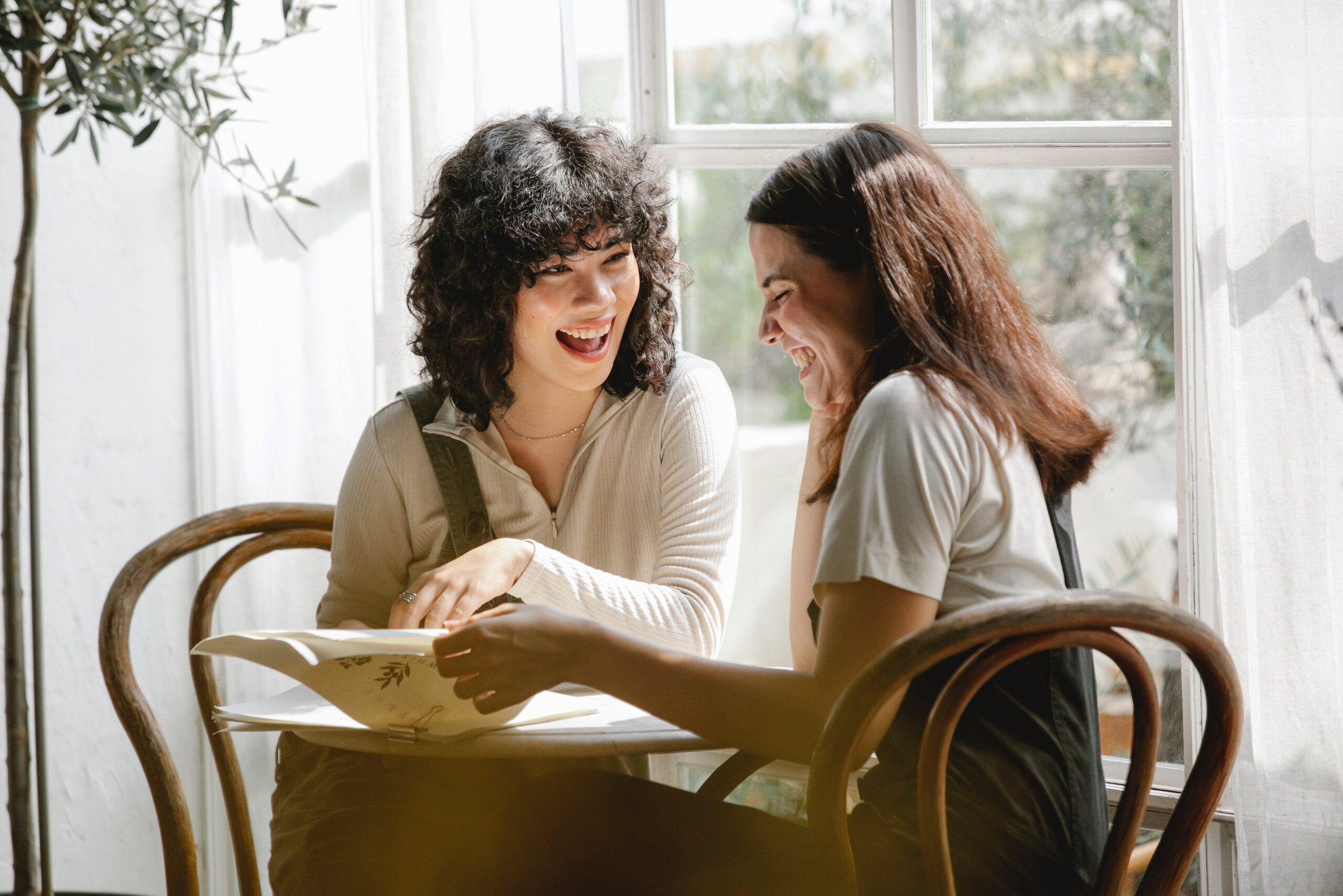 Couple experiencing a moment of intimacy while reading