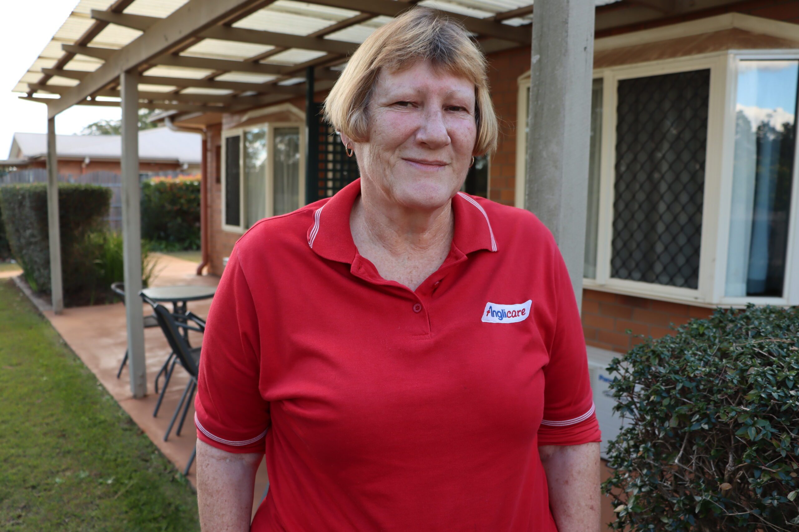 Patricia Hedge, Anglicare personal care worker.