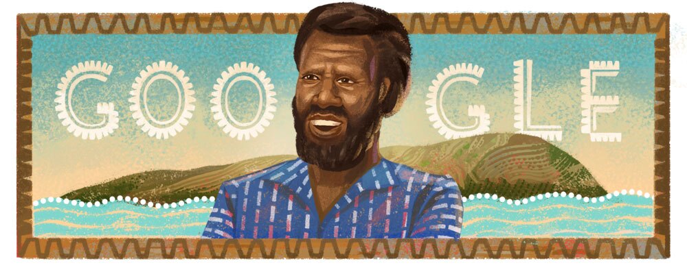 A Google Doogle image to commemorate Eddie Mabo's 80th Birthday
