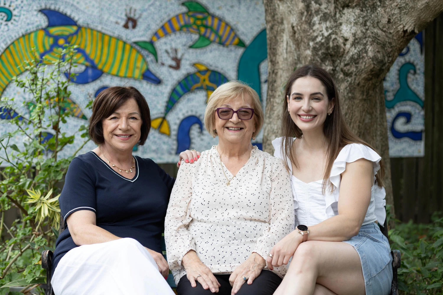Jane, Betty and Kate (pictured left to right) representing Anglicare's Tax Appeal, raising funds for dementia care